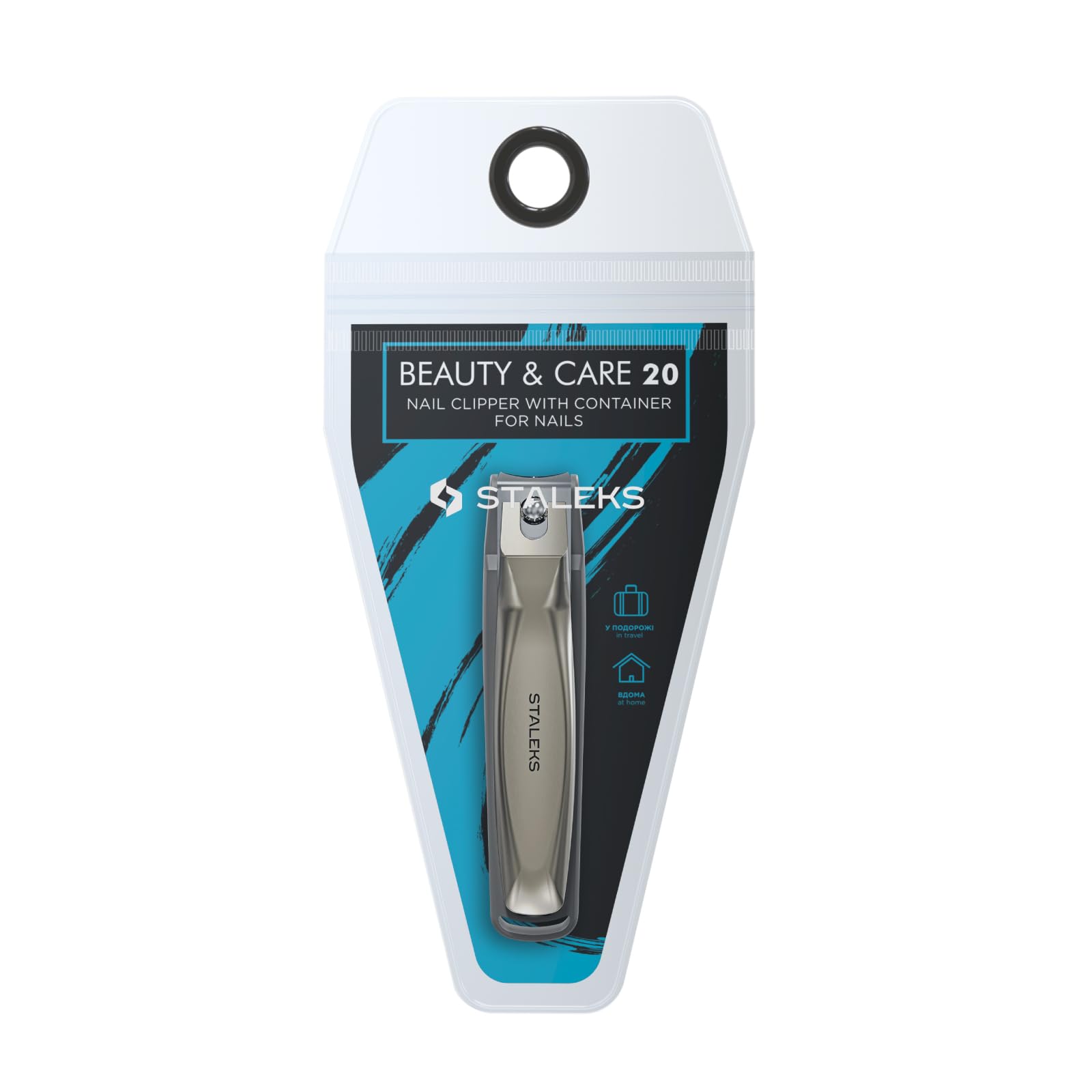 Staleks Męski klips z pojemnikiem na klipsy do paznokci Beauty & Care 20 Manicure Pedicure Cutter Stalex