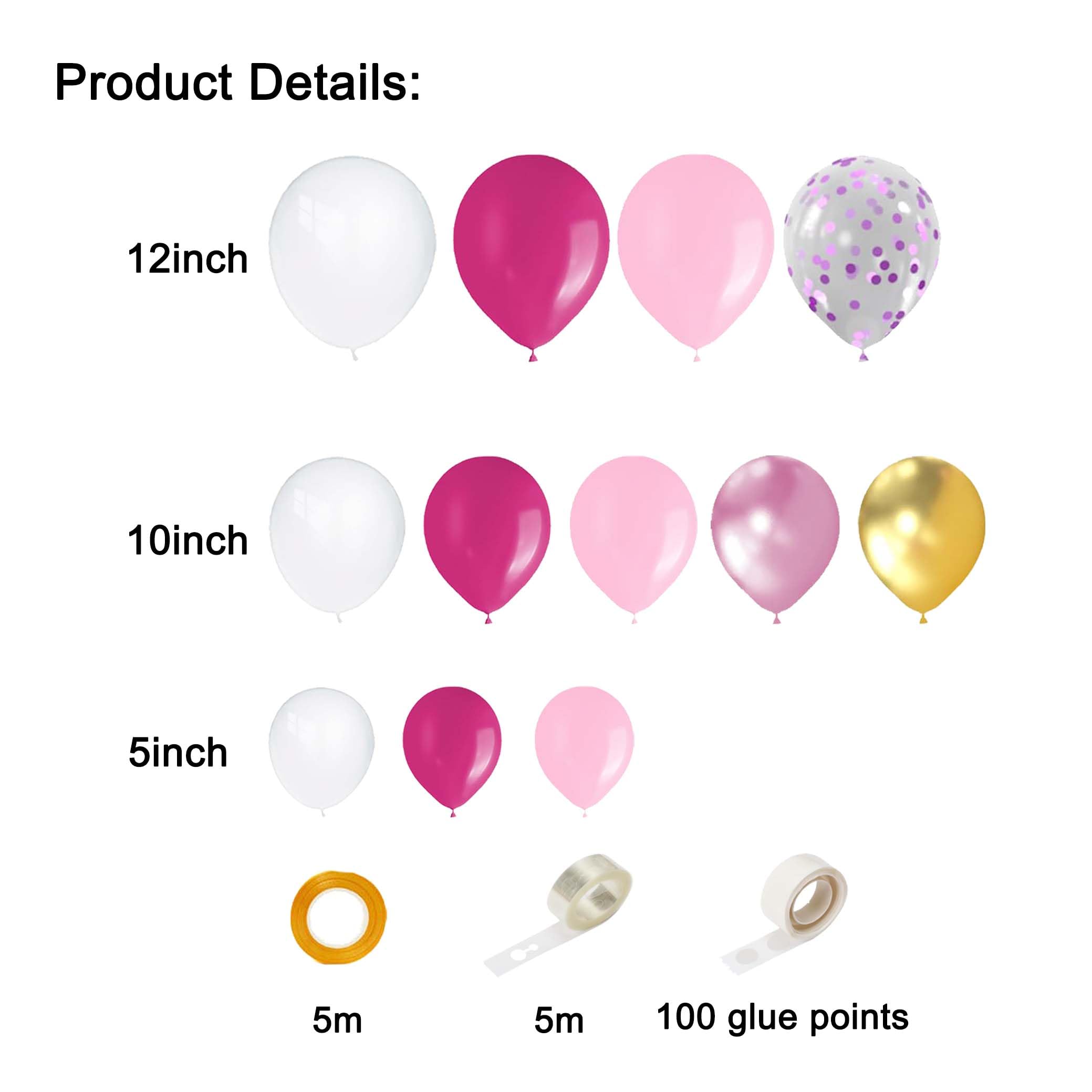 Cat Balloon Garland Kit Hello Cat Party Decorations for Festival Party Supplies, Pink, Large - Image 3