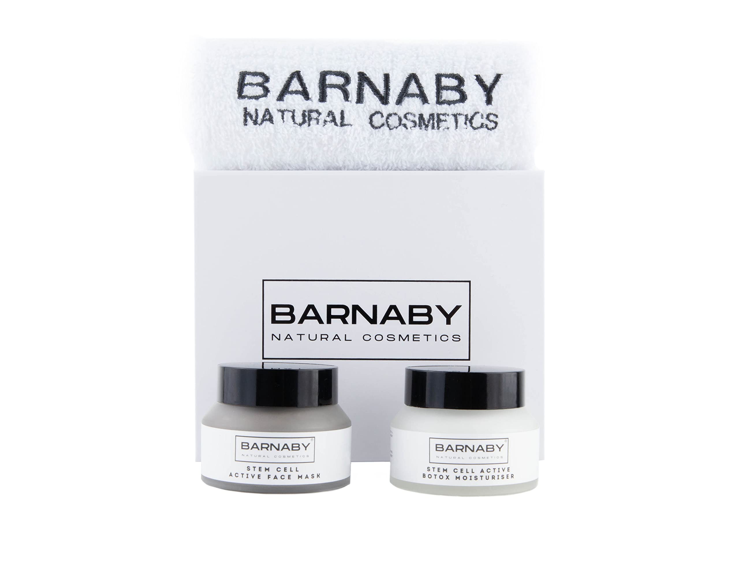 Barnaby Skincare - komórki macierzyste pielęgnacja skóry uroda pudełko prezentowe z komórkami macierzystymi aktywnym nawilżaczem i maską na twarz w luksusowym pudełku prezentowym