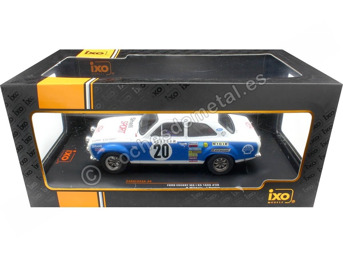 1973 Ford Escort RS 1600 MK I Nº20 Mikkola/Porter Rally Monte Carlo 1:24 IXO Models 24RAL033A.22