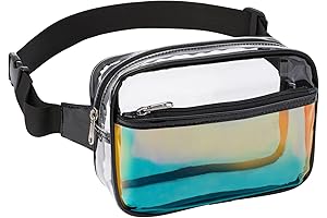 adidas Clear Crossbody Fanny Pack Holographic Black