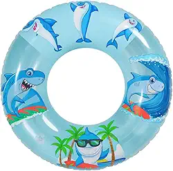 Boia Inflável Infantil Tubarão 3D Surfista Praia e Piscina PVC Reforçado Modelos 70cm e 80cm Luma Festas