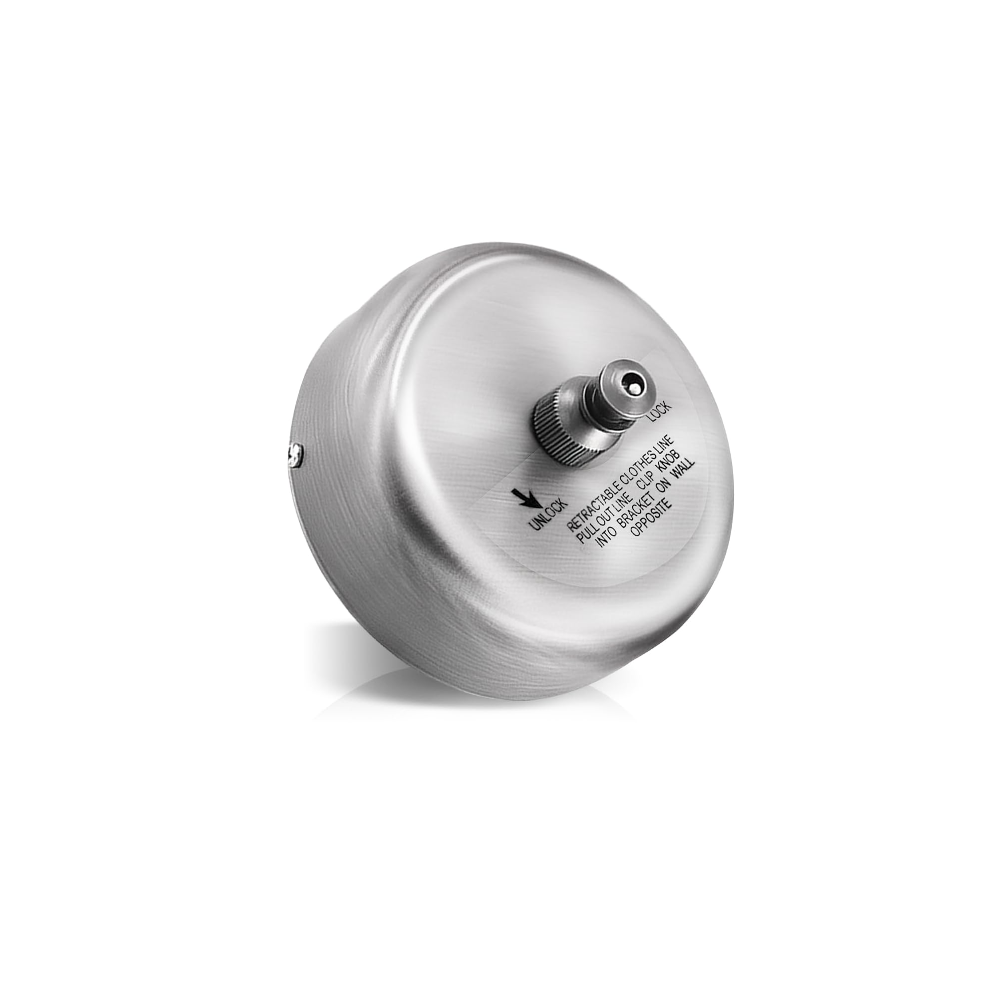 Washing Line Retractable, Washing Line for Dryer Laundry Indoor Outdoor Stainless Steel 304(BrushedSilver, Round)