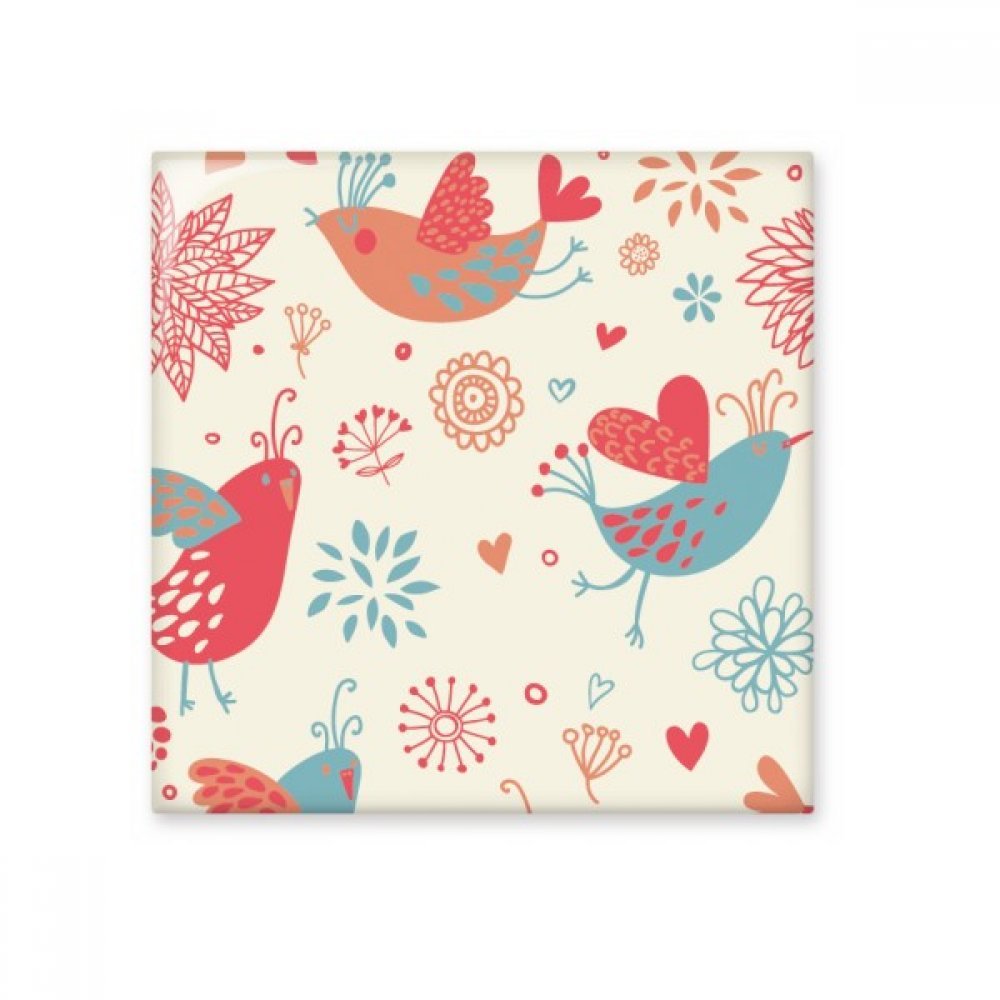 Artisanat décoration pierre céramique oiseau fleur pour cadeau original