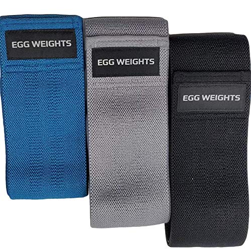 Cardio 2.0 Lb Hand Dumbbell Set Of 2 (1.0 Lb Each Egg Weight) + Fabric Resistance Bands Set Of 3 For Fitness, Workout, Shadowboxing, Yoga, And More For Men And Women #TOP2