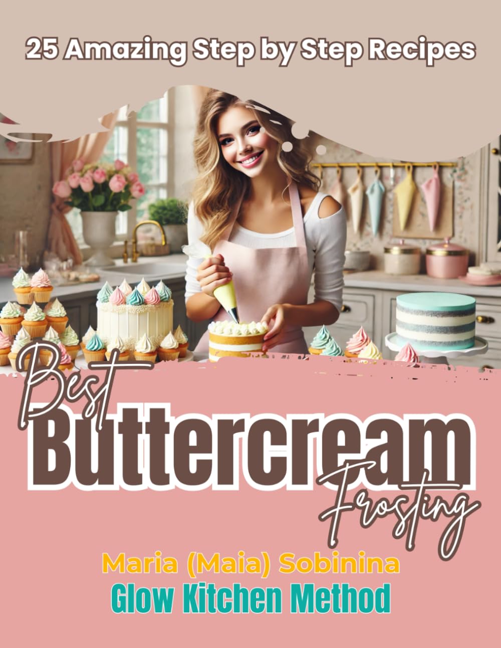 Best Buttercream Frosting: 25 Amazing Step by Step Recipes – Black & White Edition
