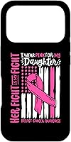 Vista 30 de Breast Cancer Flag I Wear Pink Daughter Her Fight My Fight Case for iPhone 16