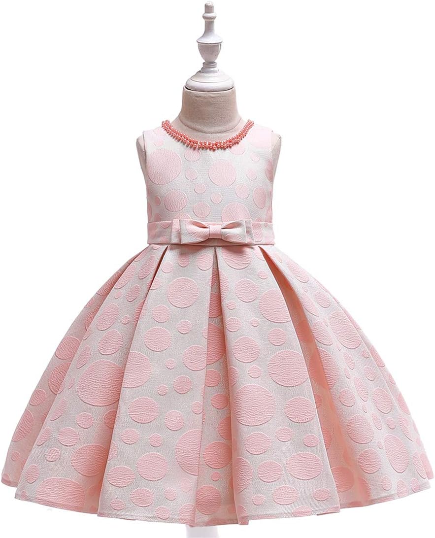 Win 子供ドレス キッズワンピース ピアノドレス フォーマル 女の子 ジュニア コンクール子供服 ピアノ発表会 ガールズ 女児 ジュニア パーティー 結婚式 姫様 お嬢様 ノースリーブ リボン飾り チュール ピンク 140cm Diesel Cat Com