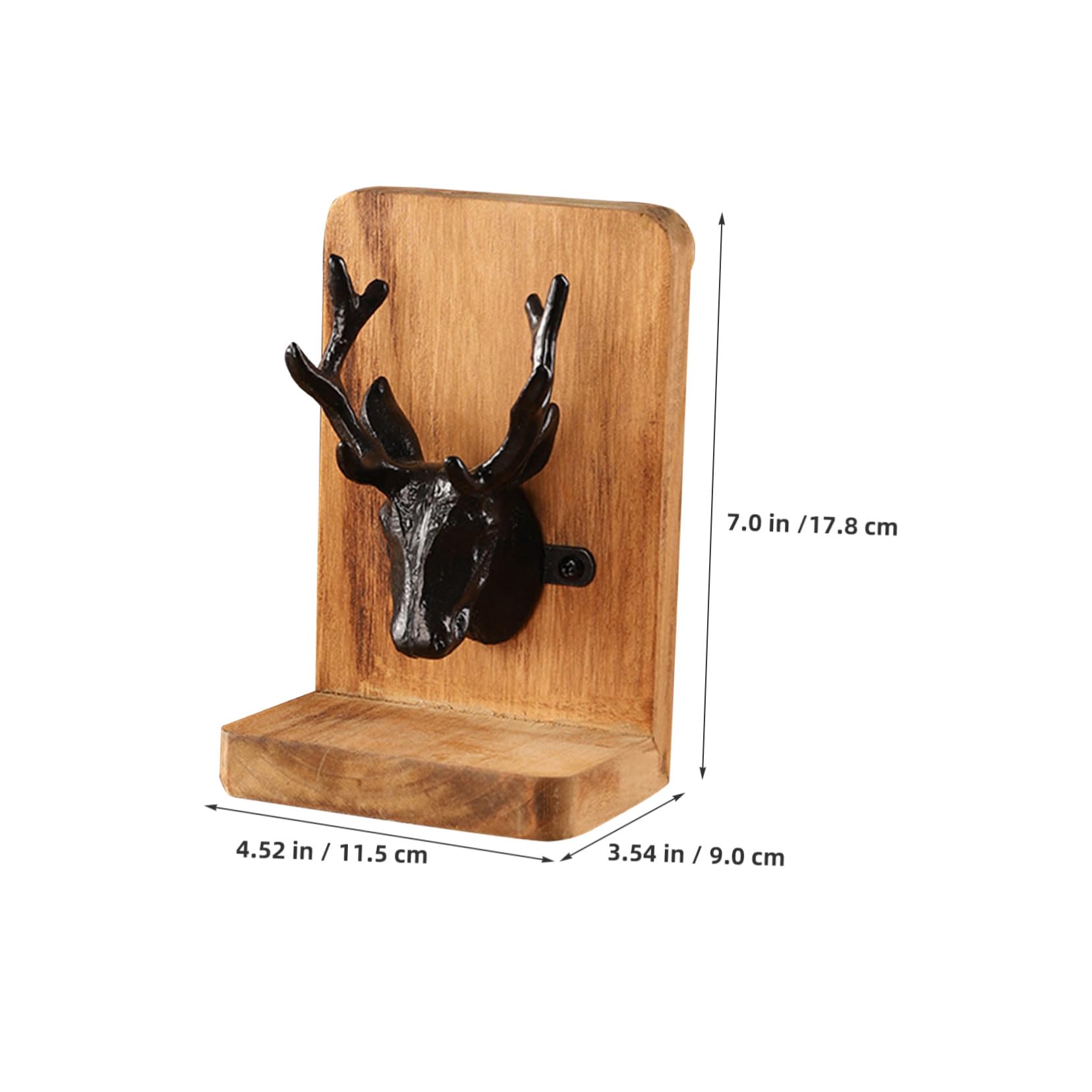 Operitacx Sujetalibros De Estilo Nórdico Sujetalibros De Madera Decorativos para Estantería Uso o Oficina para Libros Pesados