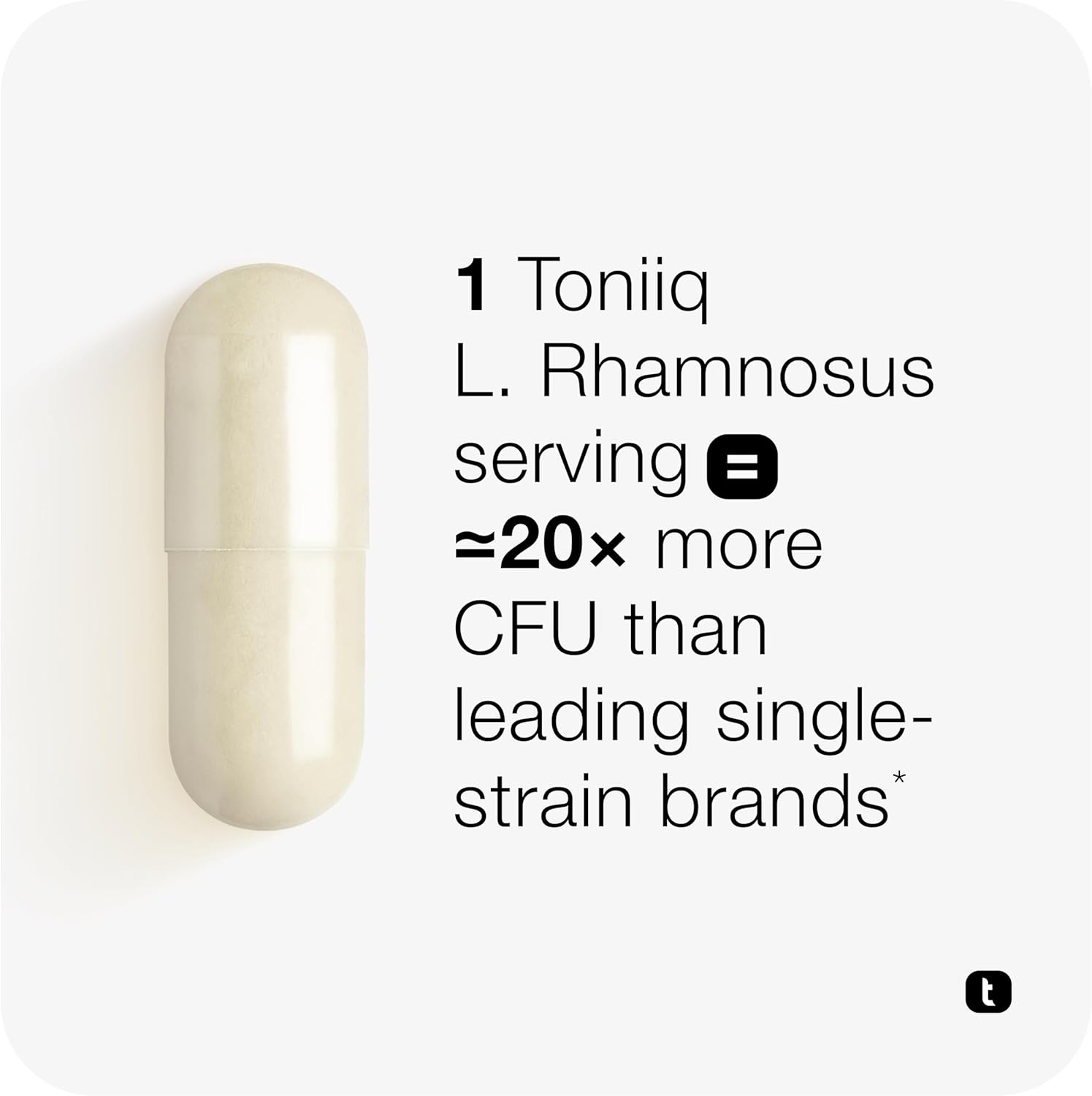 Toniiq Lactobacillus Rhamnosus – Ultra High Strength 100B CFU with Prebiotic FOS – Delayed Release Capsules – Third-Party Lab Tested – 60 Capsules - Image 3