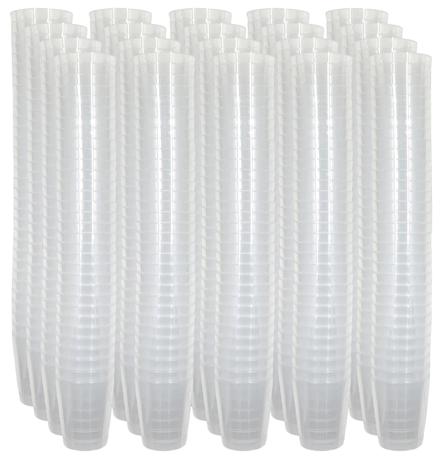 MIJOMA Vasos de chupito irrompibles de plástico, resistentes, vasos de chupito Jello Shots, postres, fiestas, bodas, cumpleaños, lavavajillas, reutilizables, 29 ml (transparentes, 640 unidades)