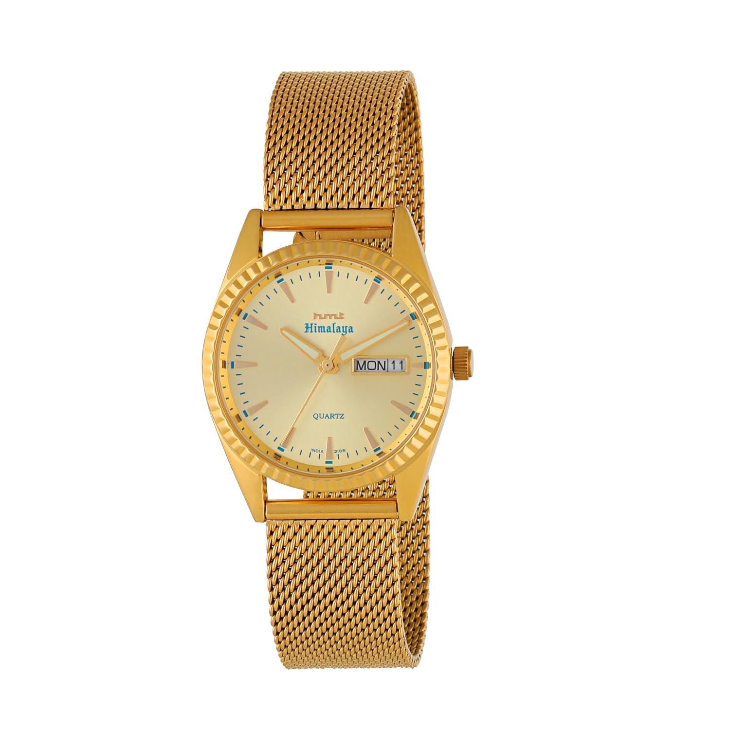 HMTHimalaya Quartz Yellow IPG with Water Resistant Depth Upto 30 Meter | 1 Year Manufacturer Warranty