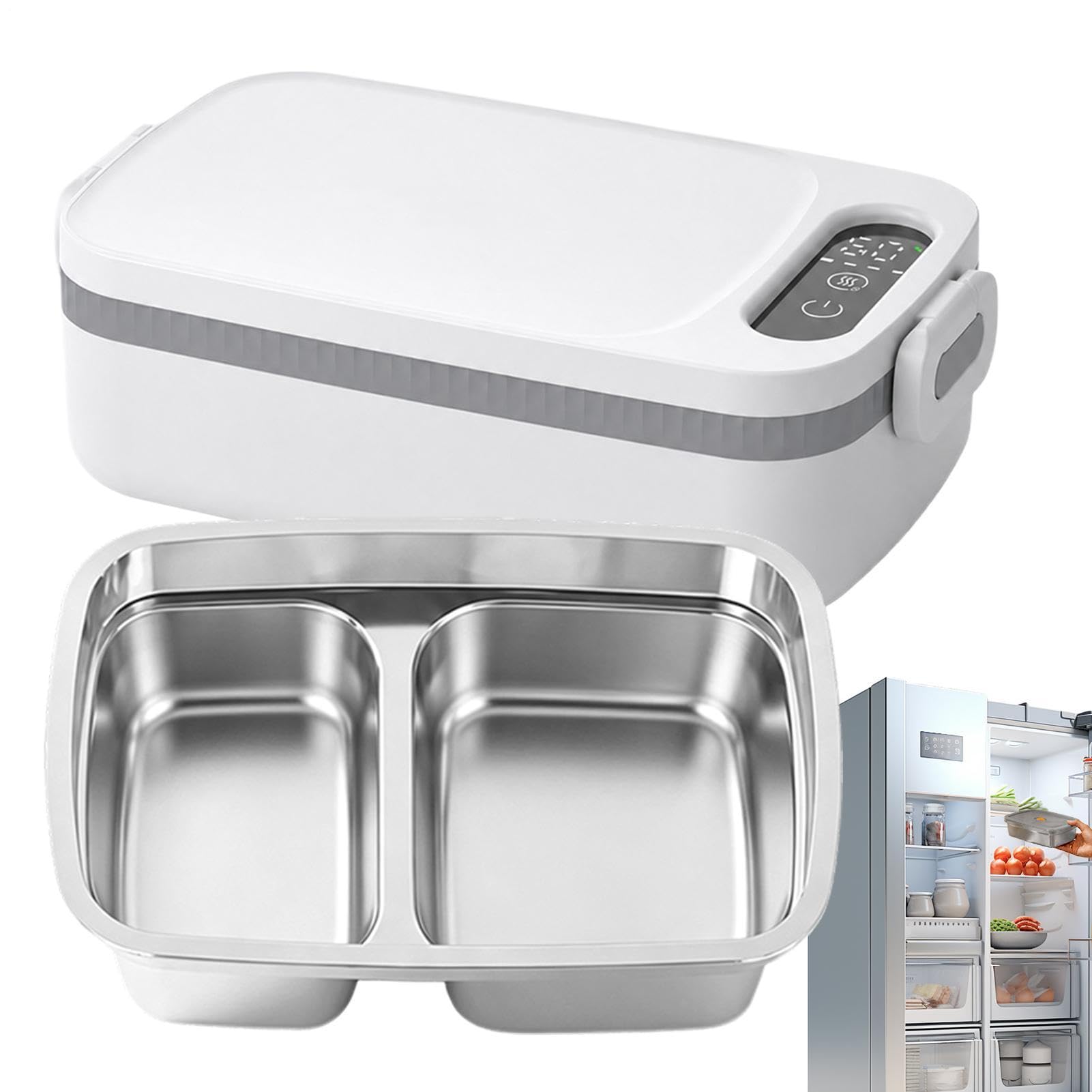 Portapranzo elettrico senza fili Batteria da 12000 mAh di grande capacità | Portapranzo Scaldavivande Per picnic, palestra, scuola, spostamenti quotidiani, camper, cantieri, camion