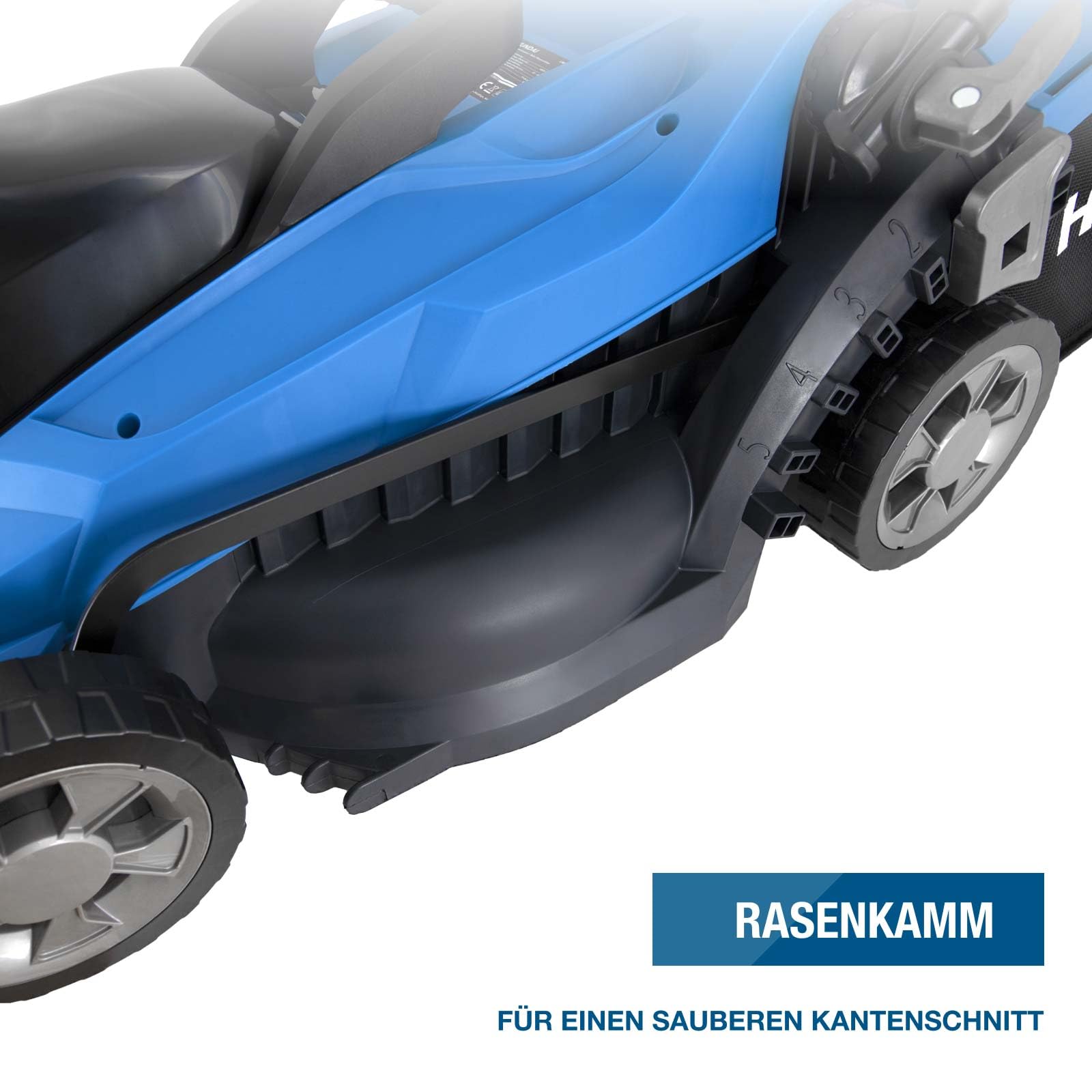 HYUNDAI 20V Akku-Rasenmäher mit 4.0Ah Akku und Ladegerät | Brushless Motor, 33 cm Schnittbreite, 35 L Korb, zentrale Höhenverstellung, leicht, kompakt und kabellos