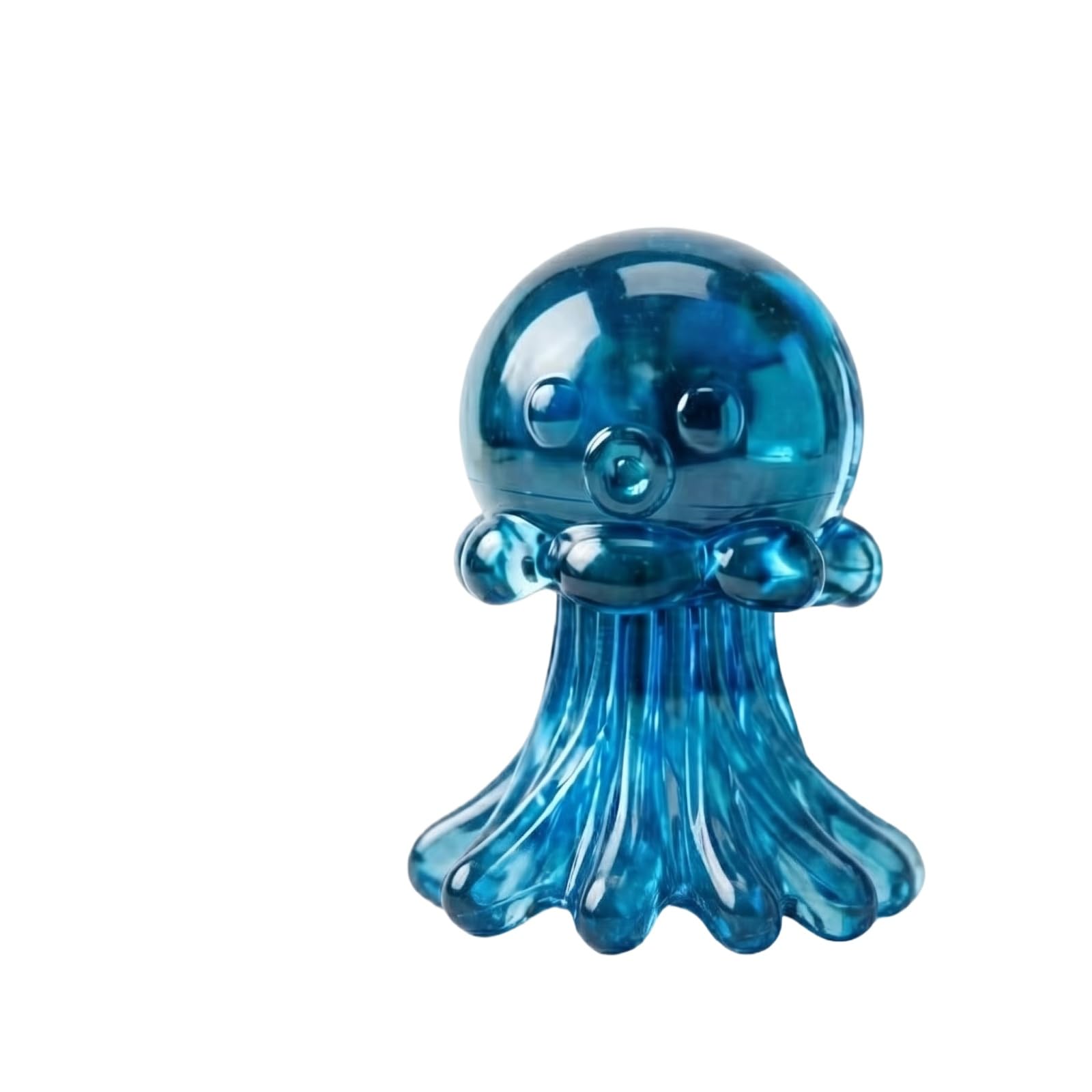 Pink Jellyfish Calming Hand Ball for All Ages, Soft Hand-Kneading Sensory Fidget Accessory for Mood Relief, Lovely Jellyfish Style Party Bag Fillers, Birthday Gifts & Desktop Ornaments (Blue)