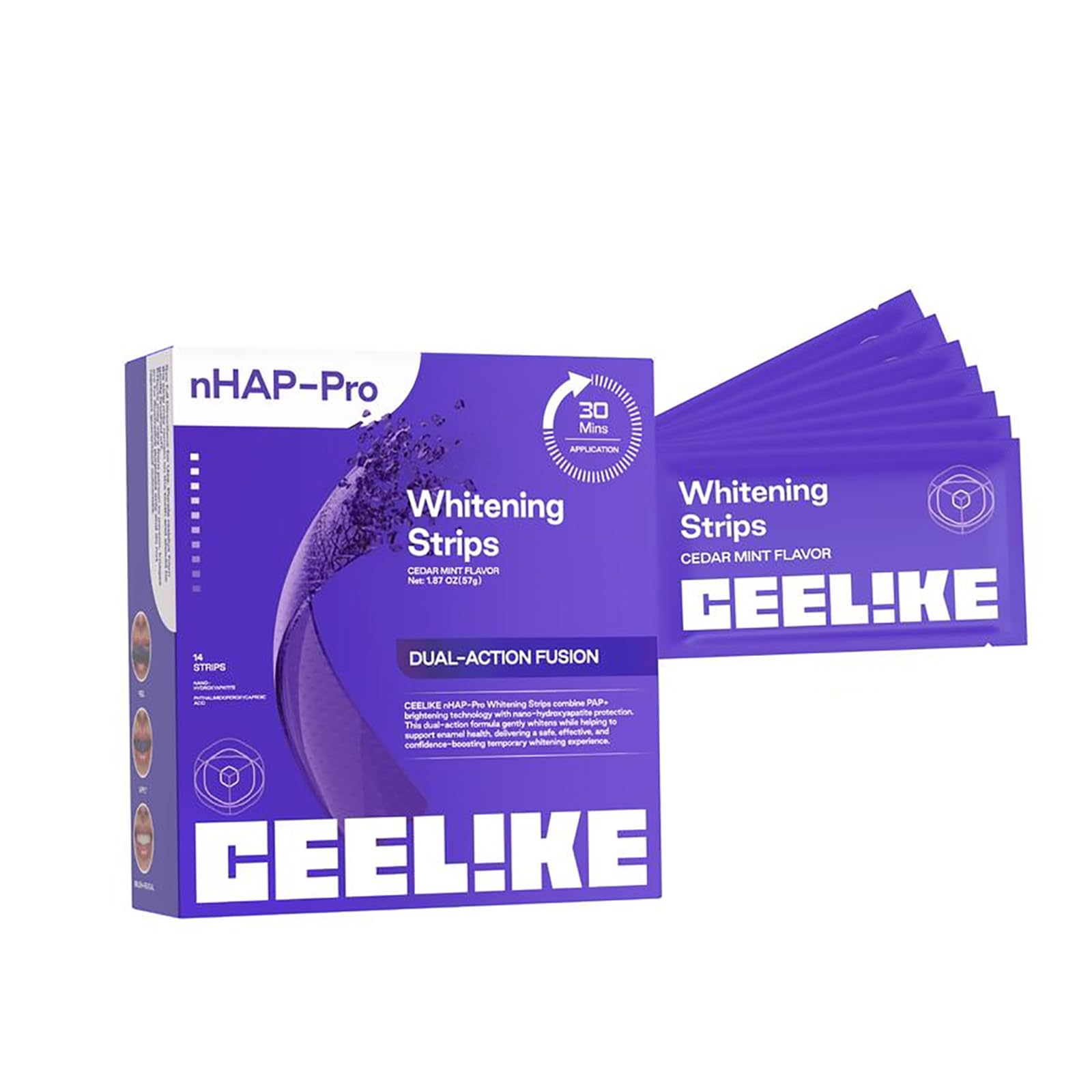 Amazon | CEELIKE ホワイトニングシート 歯 14枚 7日分 nHAP-PRO
