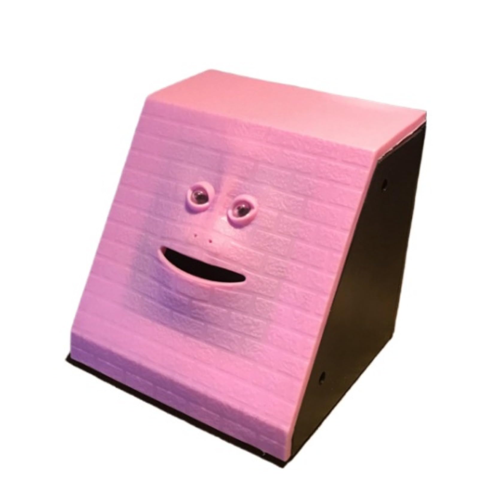 Amazon.co.jp: Lekolock 貯金箱のアイデア顔と口が動くコイン貯金ファッションシンプルな子供の誕生日プレゼント新しいおもちゃ (ピンク,レンガの表面)  : おもちゃ