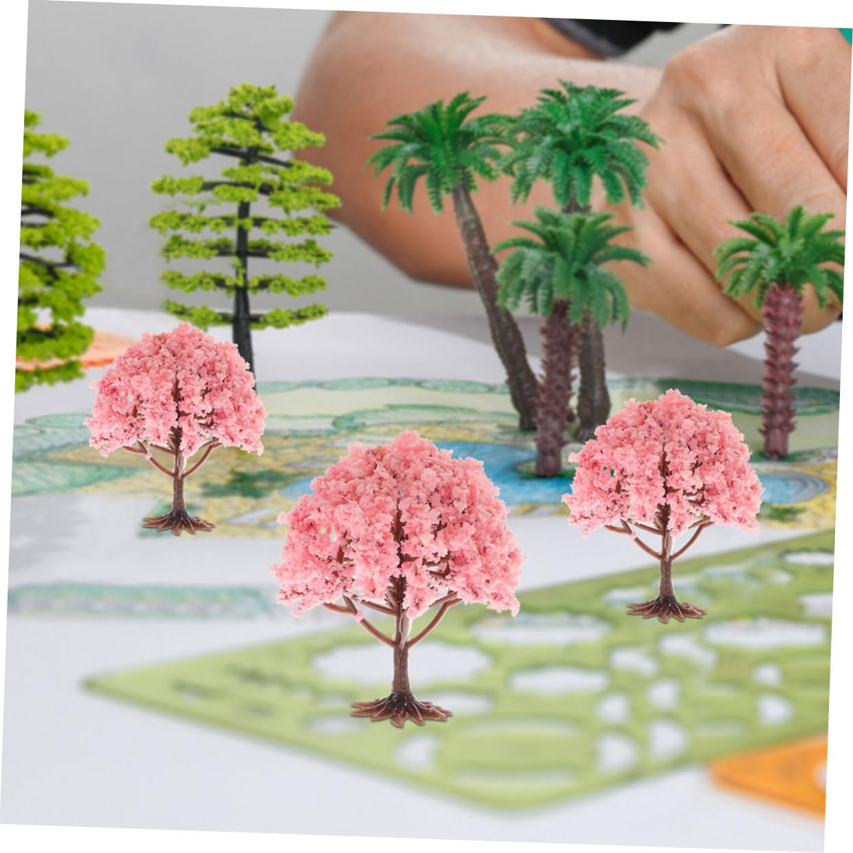 ifundom 5 Set Miniaturizzati Per Decorazione Per Treni E Accessori Diy Per E Scene Realistiche 10 Pezzi*5
