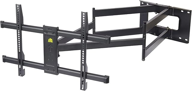 FORGING MOUNT Long Reach 109CM TV Wall Bracket, Double Articulating Arm Full Motion Tilt & Swivel TV Bracket Wall Mount for 37-90 Inch Flat/Curve TVs, Load 75kg, VESA 600x400mm