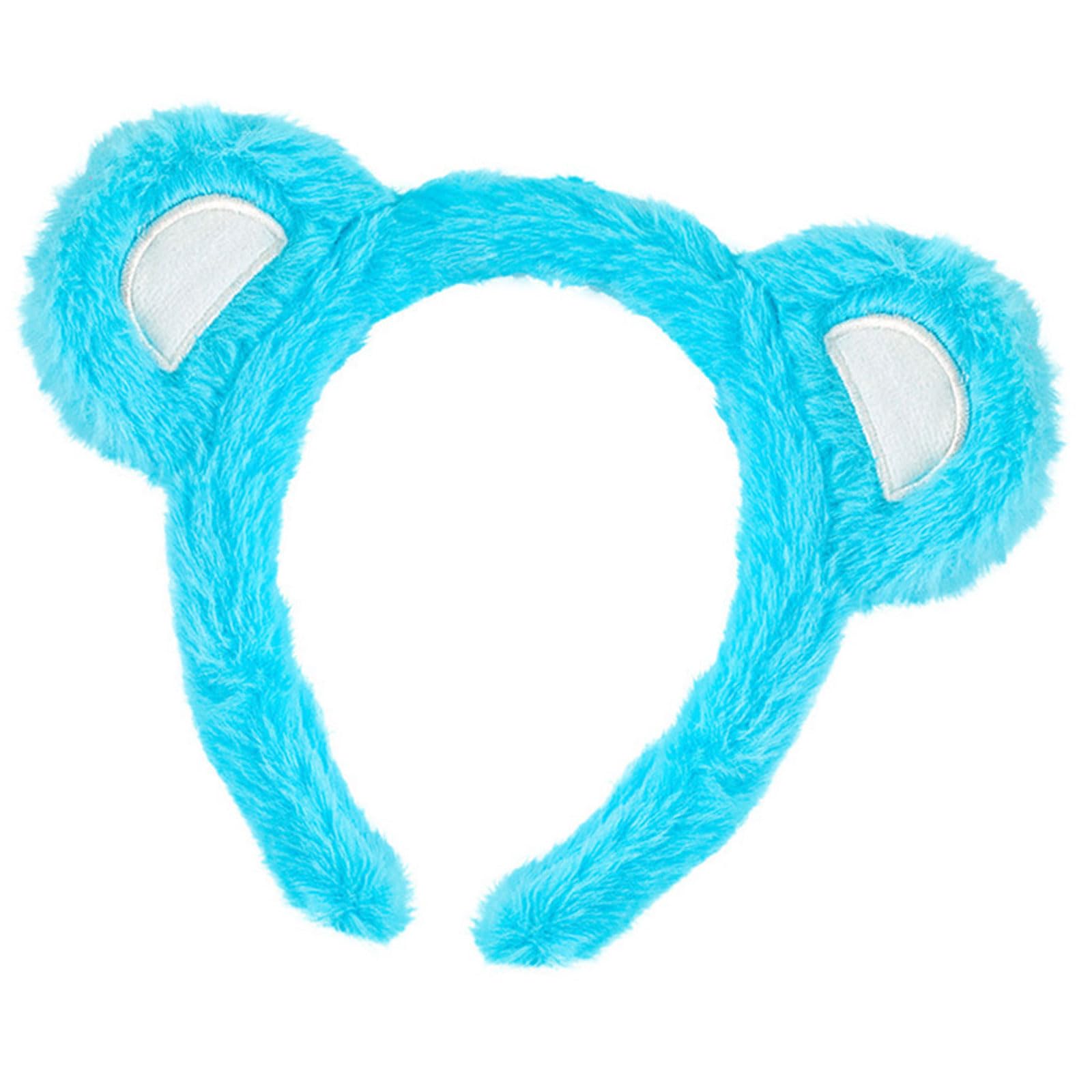 YUXITA Furry Bear Ear Headband With Adjustable Design For And Women Soft Plush Hair Accessory For Daily Use Or Parties