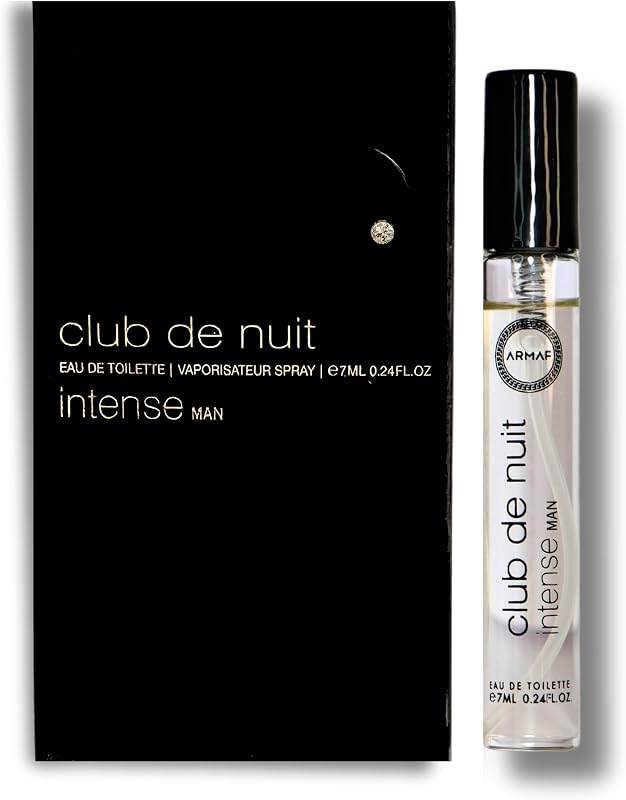 Armaf Club De Nuit Intense – Fruity, Floral, Woody, Amber – Eau de Toilette Vial Spray for Men, 0.24 oz / 7 ml