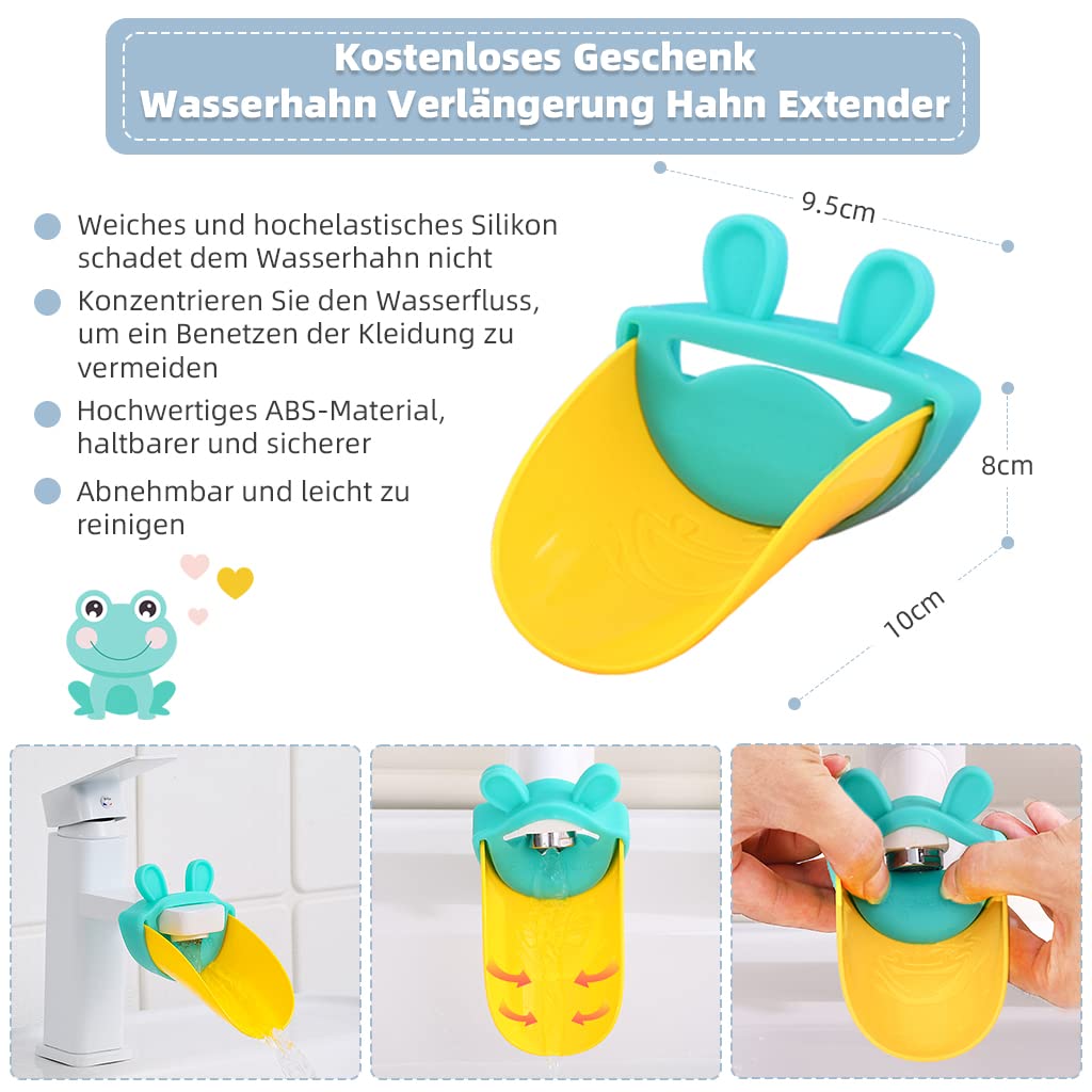 Onasti Tritthocker für Kinder, Dreistufiger Höhenverstellbar Tritt-Schemel Kinderschemel für Baby, Bequemer Handslauf, Multifunktion, Anti-Rutsch, Ab ca. 1.5 bis ca. 6 Jahre -, (Grau)