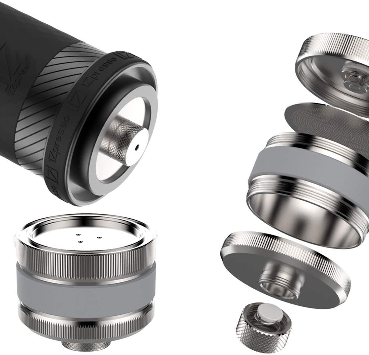 Macchina da caffè Portatile, Mini Macchina per Espresso Italiana a Pressione Manuale, Campeggio e Viaggi
