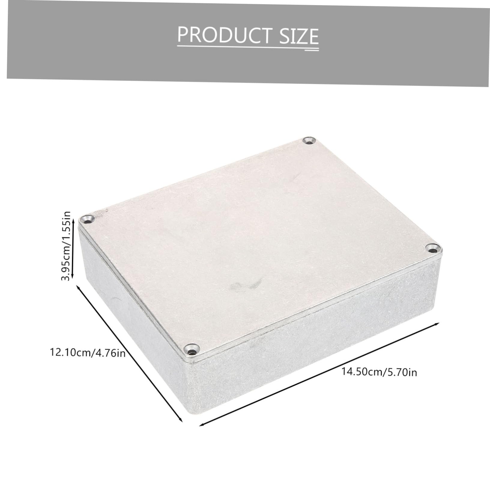 Levemolo Aluminium Box for Guitar Diecasting Case for Replacement Polished Surface