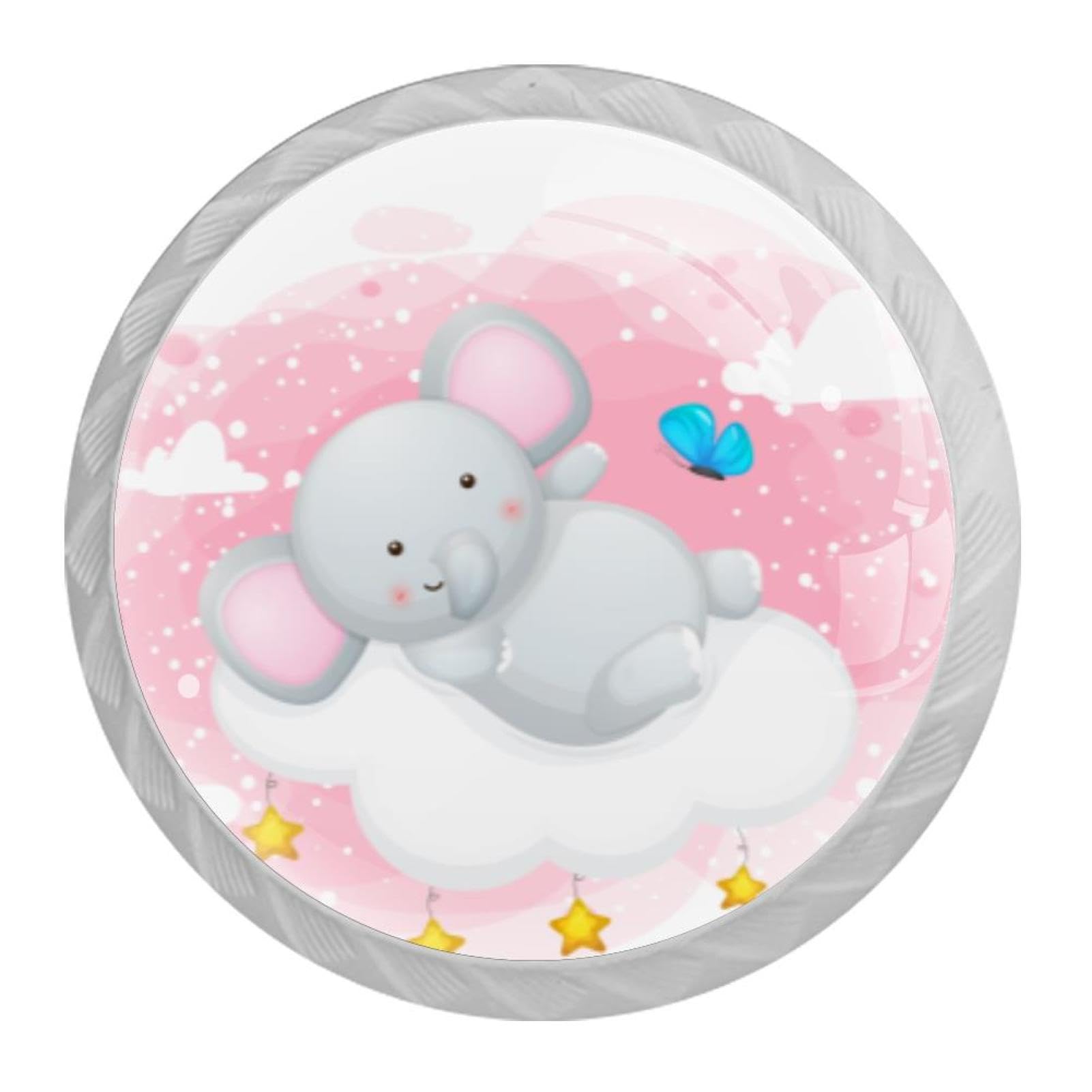 Tqmspg Multi Cute Elephants Pink