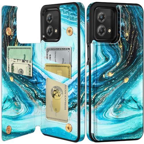Shorogyt for Moto G Stylus 5G 2023 Wallet Case with Card Holder, Designer Marble Pattern Kickstand Back Flip Folio Leather Phone Cases for Motorola Moto G Stylus 5G 2023 for Women Men Girls