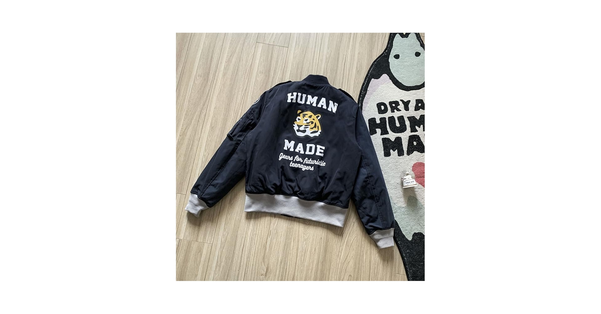 ジャケット・アウター HUMAN MADE BOMBER JACKET XL 2023fw HUMAN MADE Bomber Jacket Men Women 1:1 MA1 Tiger Head