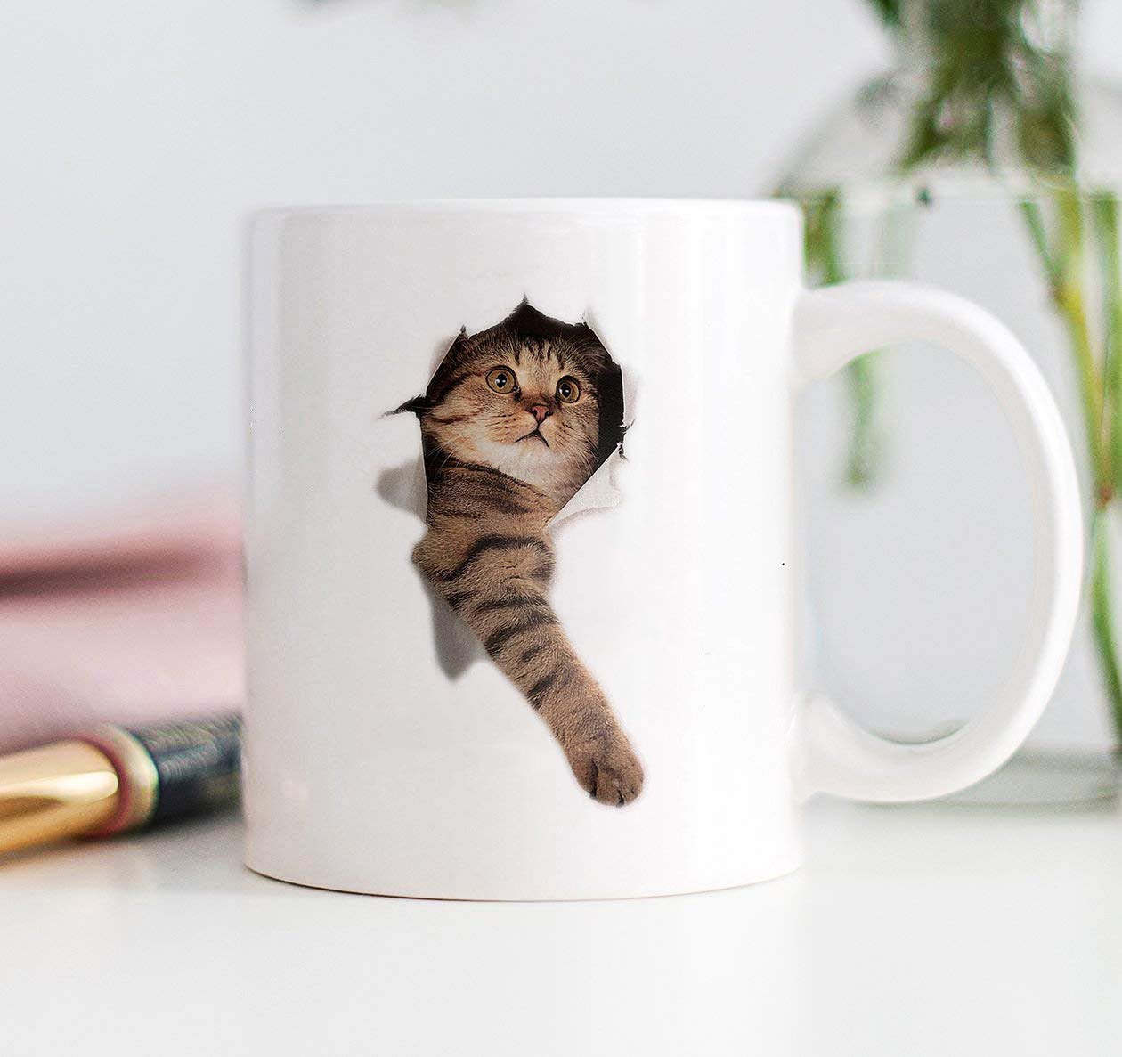 Mug Chat En Céramique – Original, Avec Coffret Mignon – Idée Cadeau Anniversaire