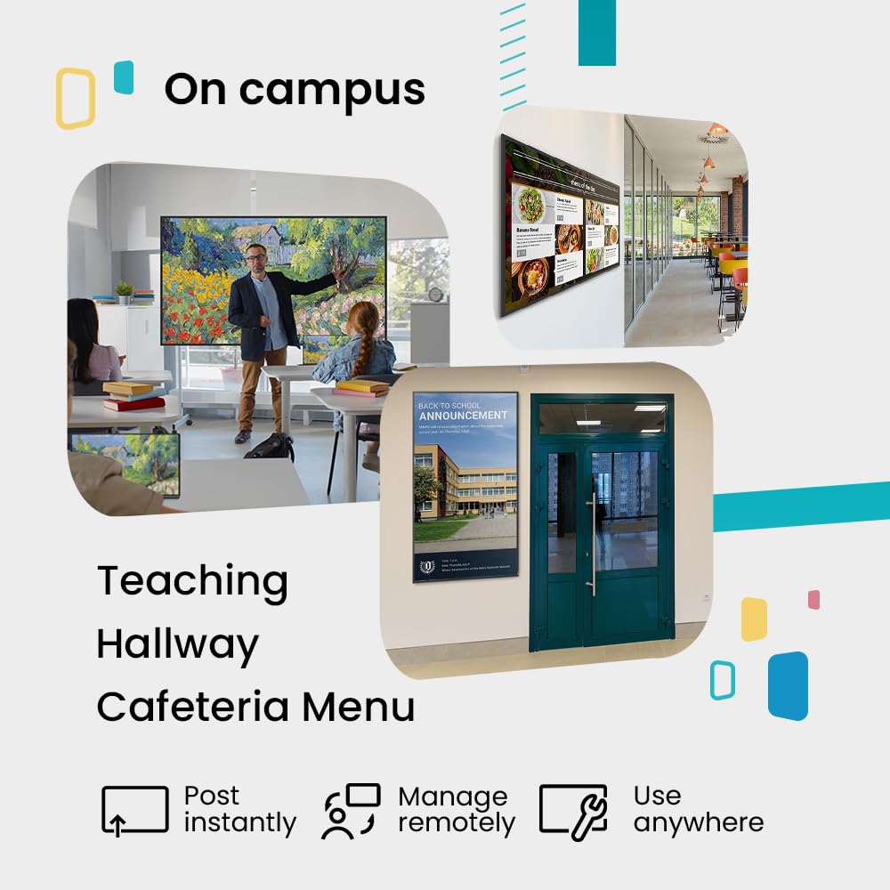 BenQ SL4304 Digital Signage Display 43” 4K UHD Pantone® Validated, Android 13, 500 Nits, 24/7, 50,000 hrs, Mac Color, Wi-Fi, HDMI, 12W × 2 Speakers, Landscape & Portrait, 3-Year Warranty