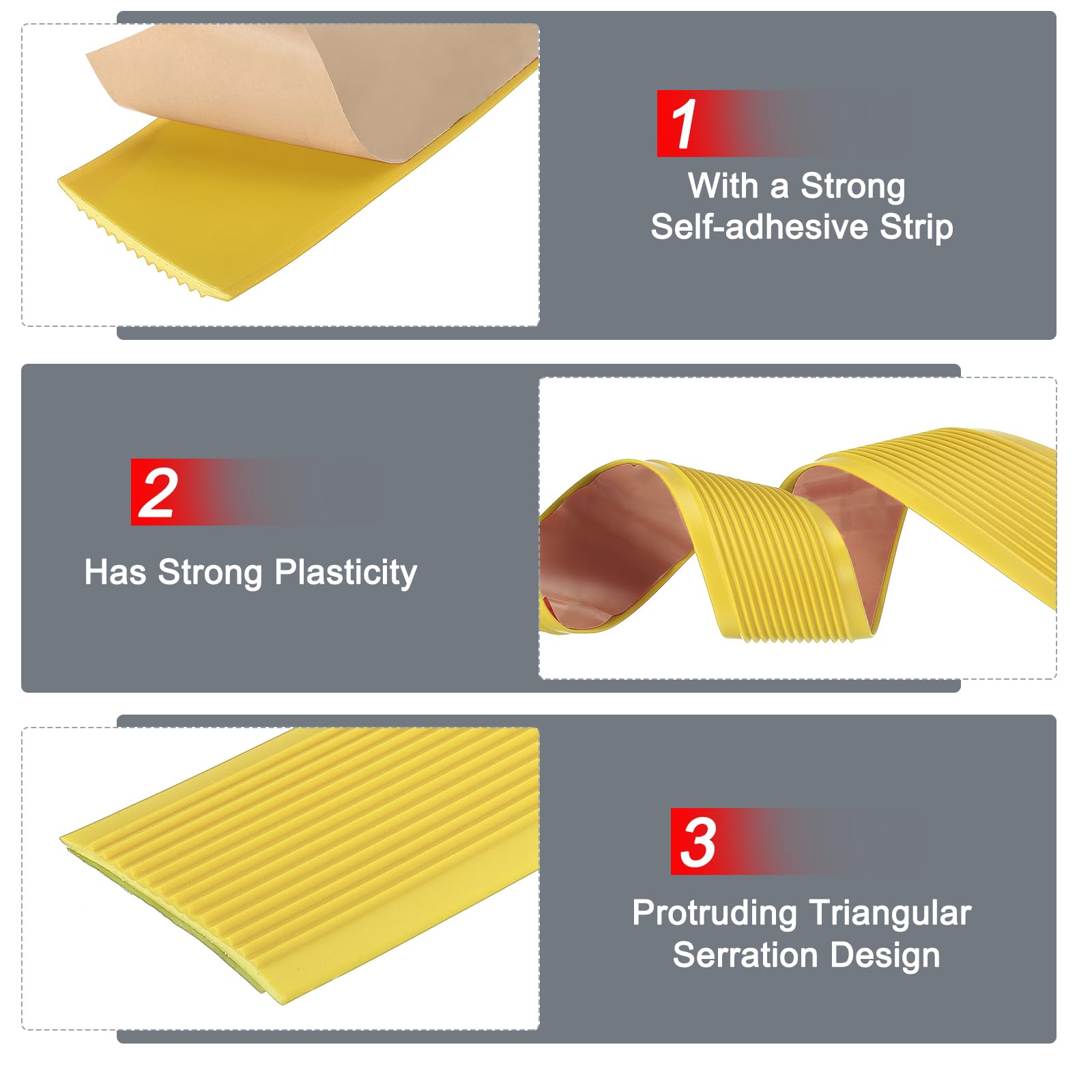 Uxcell 6.6Ft Stair Nosing – L-Shaped PVC Self-Adhesive Stair Edge Protector In Dark Brown (2” X 1”)