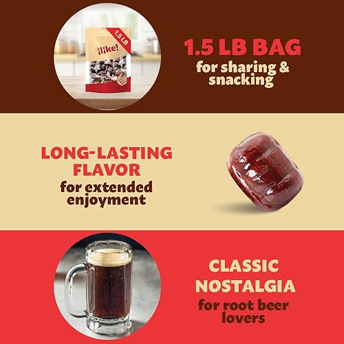 Miniatura 5 de Root Beer Barrels Hard Candy  Bolsa de 1.5 libras  Golosinas clásicas de la vieja escuela