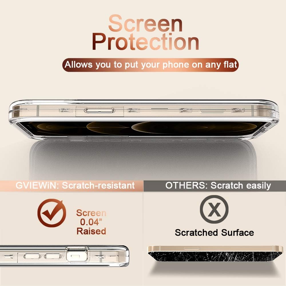 ACKETBOX for iPhone 12 Pro Max Case with Screen Protector and Camera Protective Film,PC Back Case + Front Cover and TPU Full Body Protective Cover for iPhone 12 6.7 inch 2020 (Flowers)