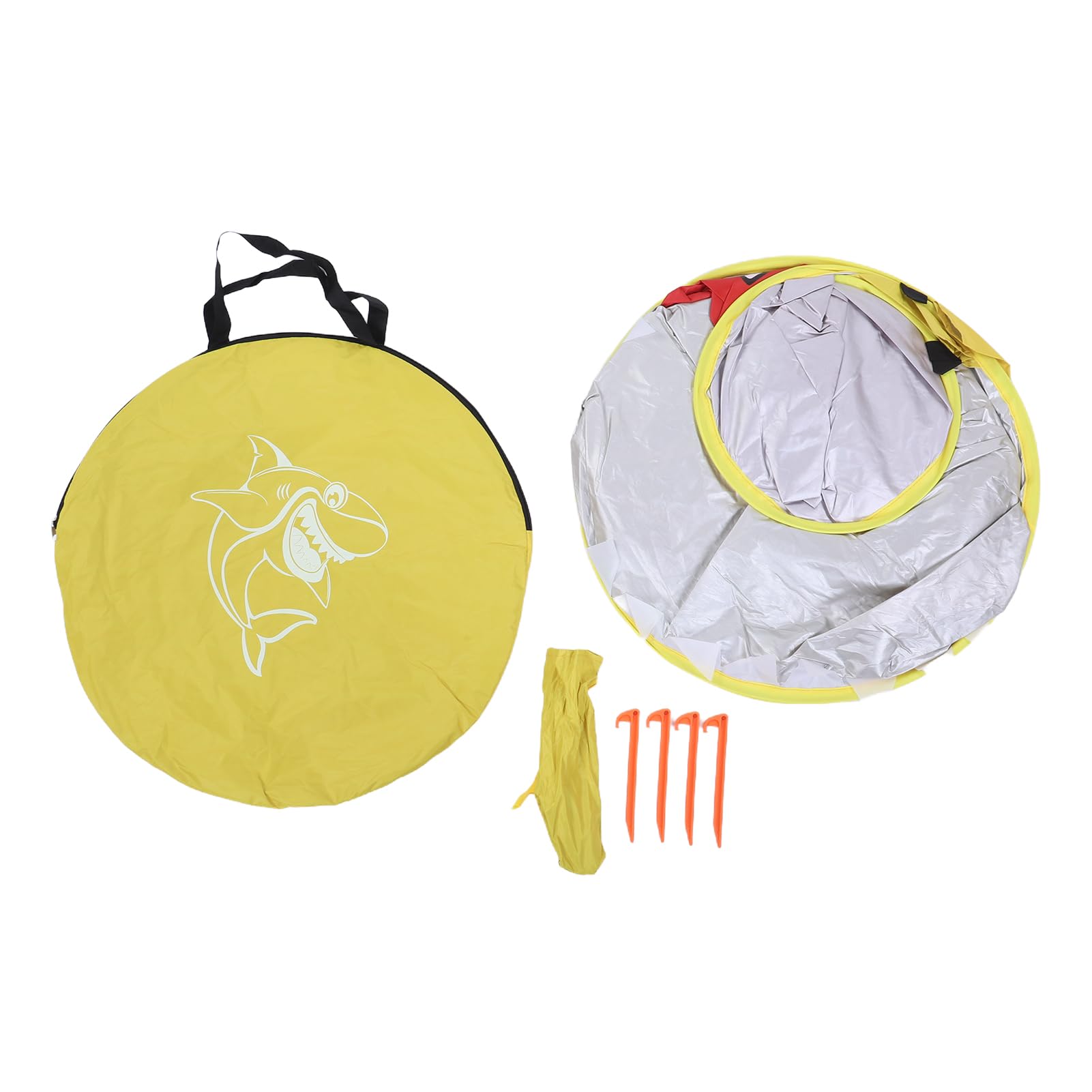 Zunate Carpa de Playa para bebé, Refugio Solar Portátil con Piscina Integrada para Bebés, Niños, Actividades Al Aire, Ligero, Amarillo