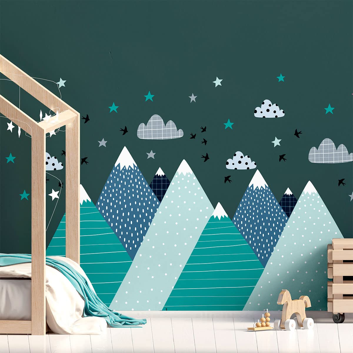 Ambiance Sticker Children's Wall Sticker for Baby Room Decoration - Giant Adhesive Wall Sticker | Jeremika - H70 x L105 cm