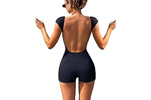 Women's Backless Workout Romper: Elevate Your Fitness Style