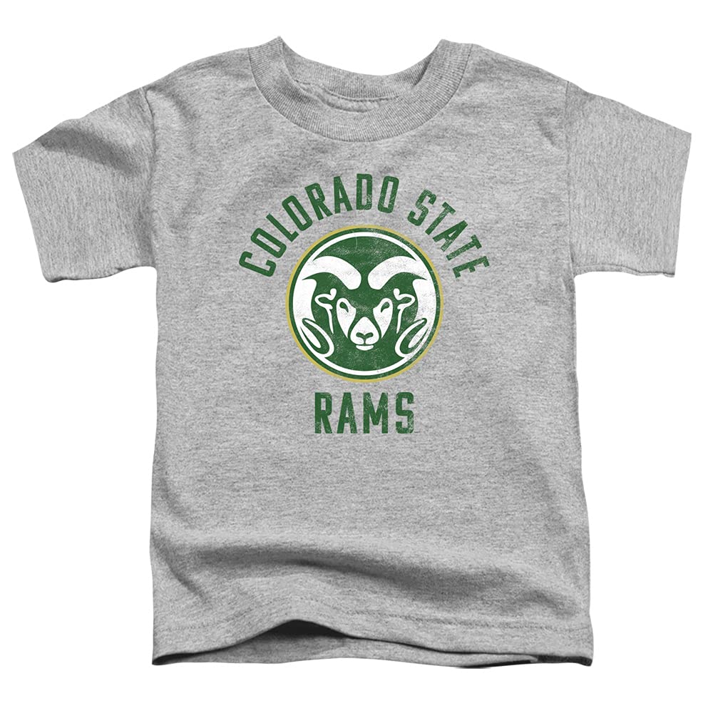Colorado State University Official Rams Logo Unisex Toddler T Shirt,Athletic Heather, 3