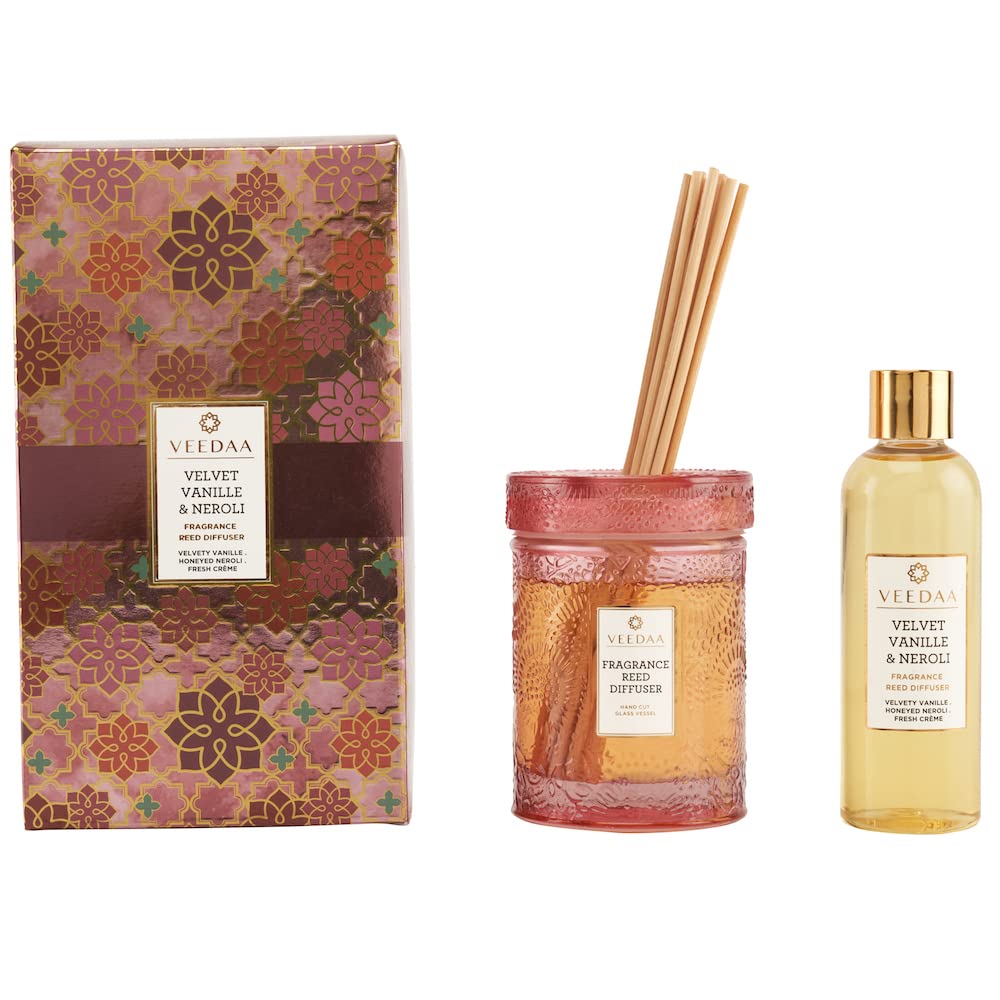 VEEDAA Reed Diffuser Set Velvet Vanille & Neroli (Lasts 3 Months)