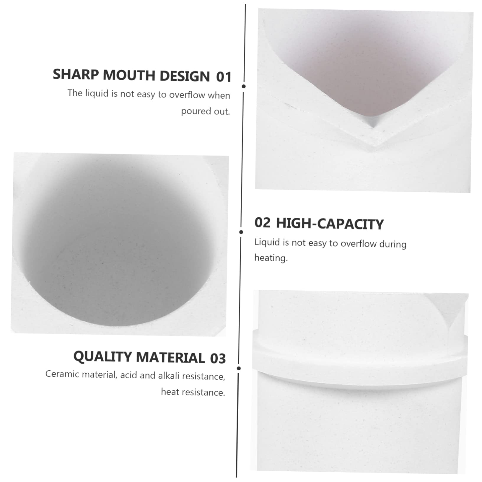 Crogiolo In Ceramica Per Fusione Metalli - Alto Punto Di Fusione Per Oro, Argento, Rame