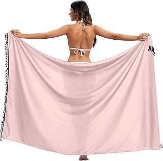 Funda para traje de baño de color rosa claro para trajes de baño para mujeres y mujeres, 45 x 70 pulgadas