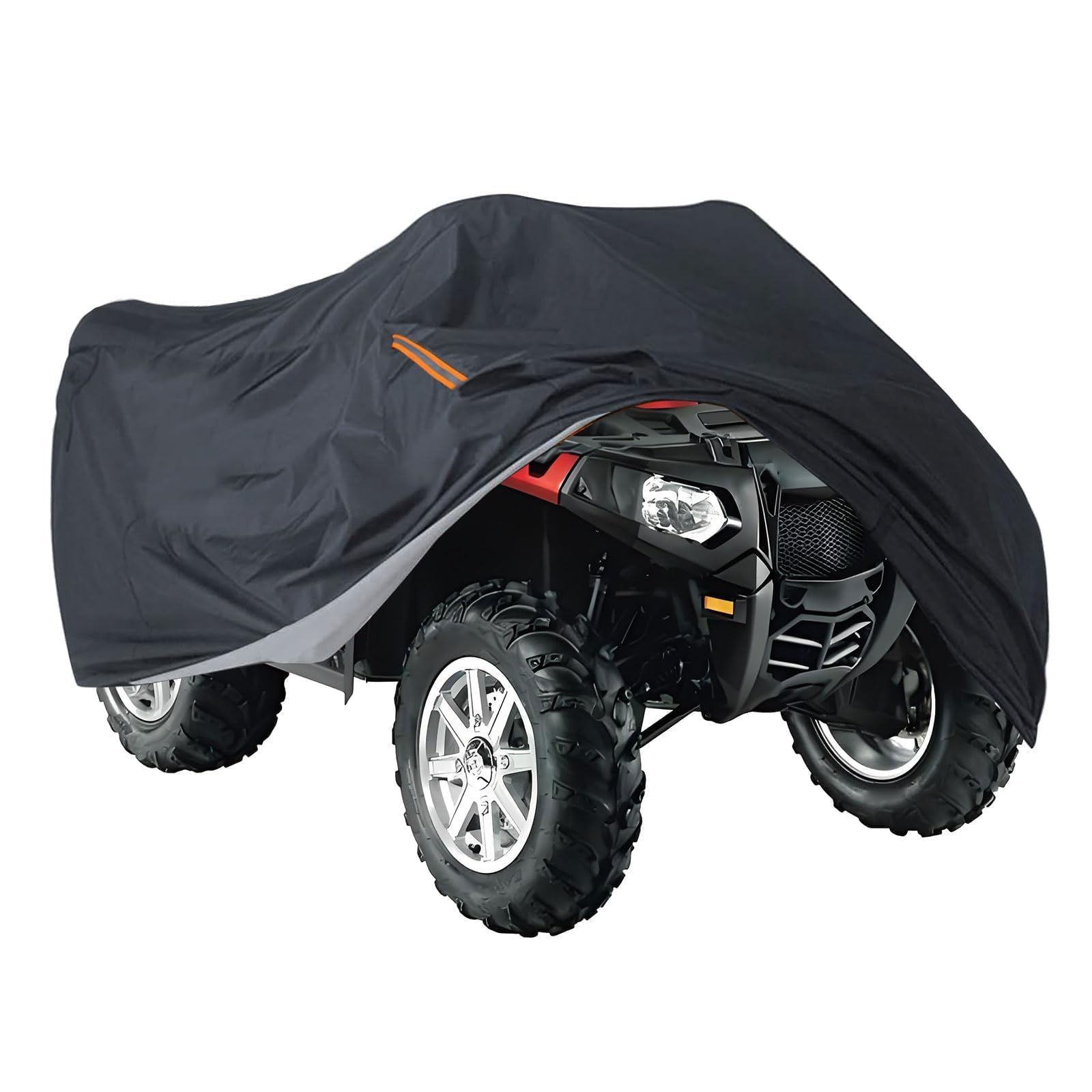 SecosAutoparts Fundas completas impermeables compatibles con ATV completo para bicicleta de playa, color negro