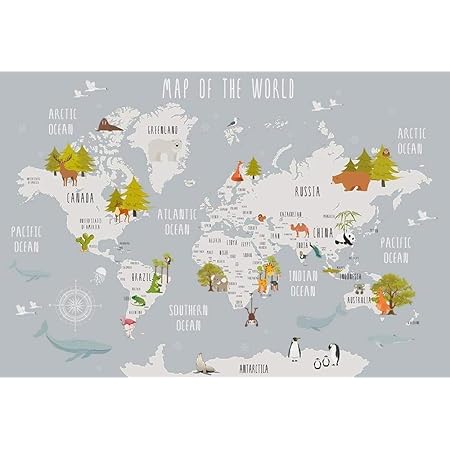 Papier Peint Photo Papier Peint Papier Peint Geant Papier Peint Carte Du Monde Chambre D Enfants Fond Mur Decoration De La Maison Fond Papier Peint 3d Salle De Sejour Chambre A Coucher 350cm 256cm