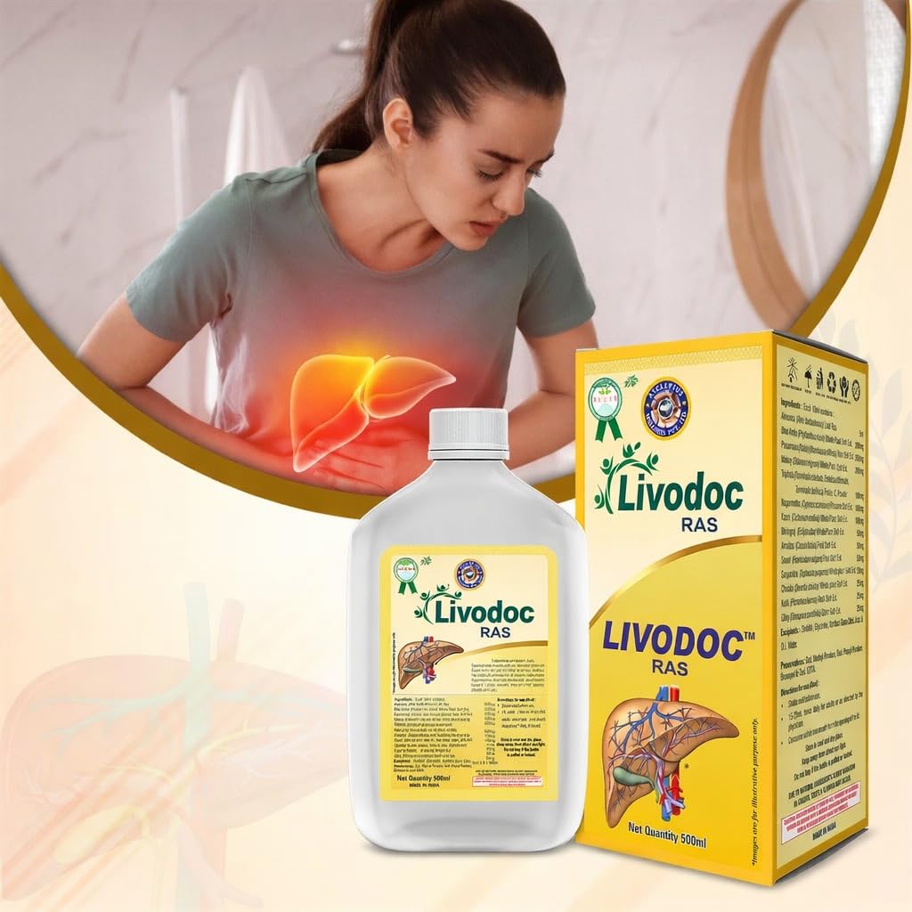 ASCLEPIUS LIVODOC RAS Ayurvedic Liver Tonic | Supports Liver Health & Detox (500 ml) | PACK OF 3 — Amazon image 4