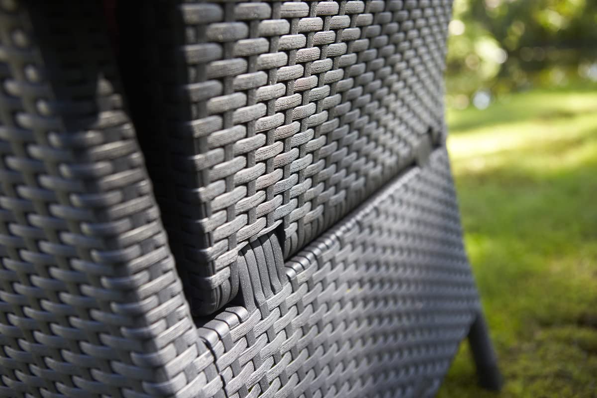 Keter - Silla reclinable de jardín Vermont, Color Gris