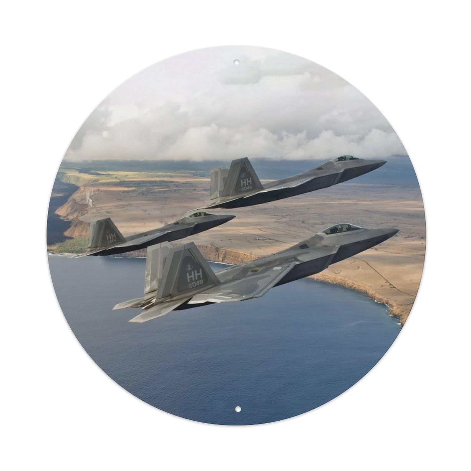 F-22 Raptor Stealth Fighter Aircraft Aviation Metal Tin Sign