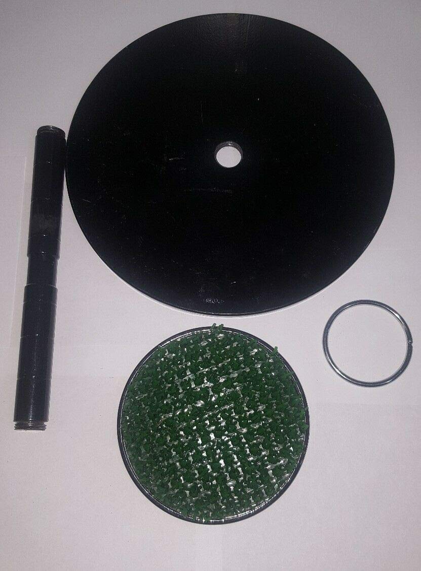 Nuovo Falconeria Acciaio Inox Blocco Piedistallo 6" Indoor Outdoor Astroturf