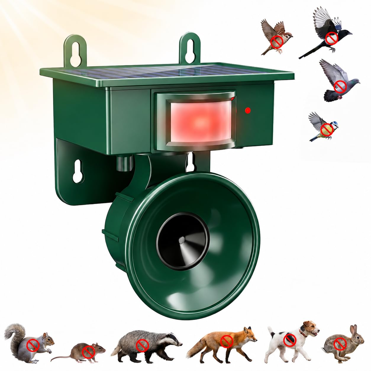 Photo 1 of Tryfire Solar Ultrasonic Bird Repeller (1-Pack)